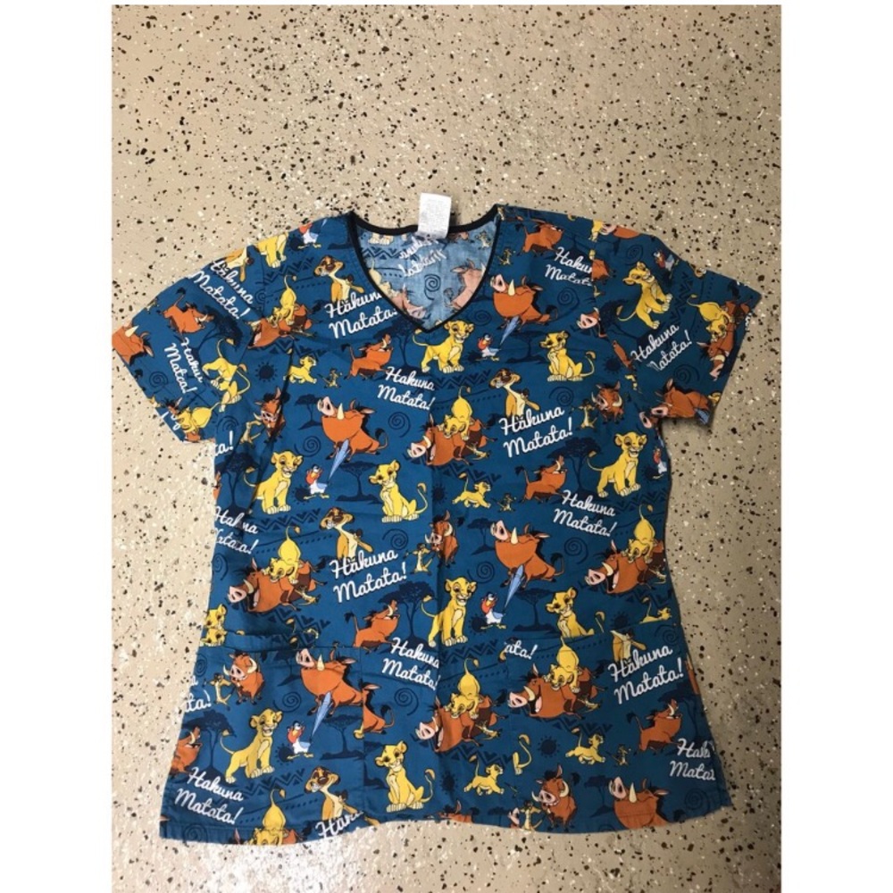 Lion King Scrub Top